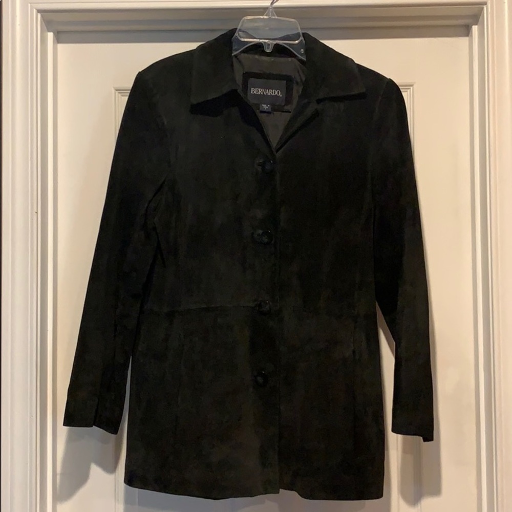 Suede Leather Coat